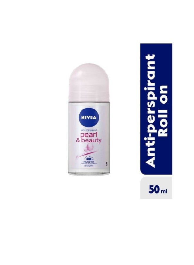 NIVEA Pearl & Beauty Deodorant Roll-on 4 Units of 25ml Deodorant Roll-on - For Women (100 ml, Pack of 4) - Image 2
